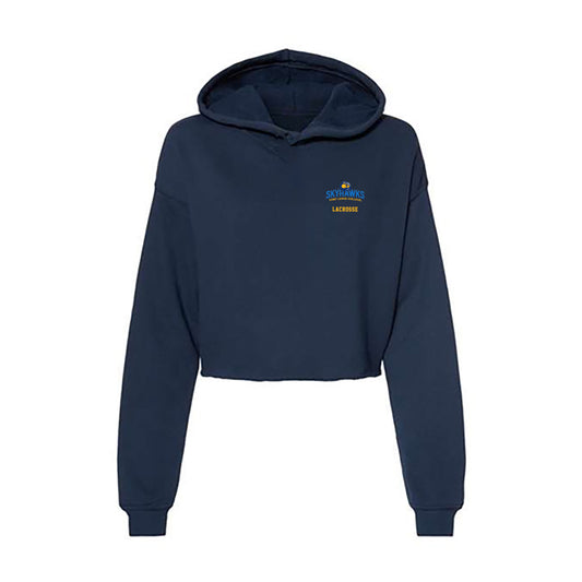 FLC - NCAA Women's Lacrosse : Madeleine Bina - Women's Crop Fleece Hoodie-0