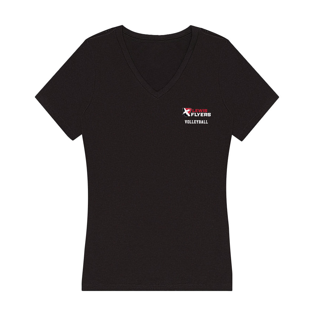 Lewis - NCAA Women's Volleyball : Rachel Kaczorowski - Women's V-Neck T-Shirt-0