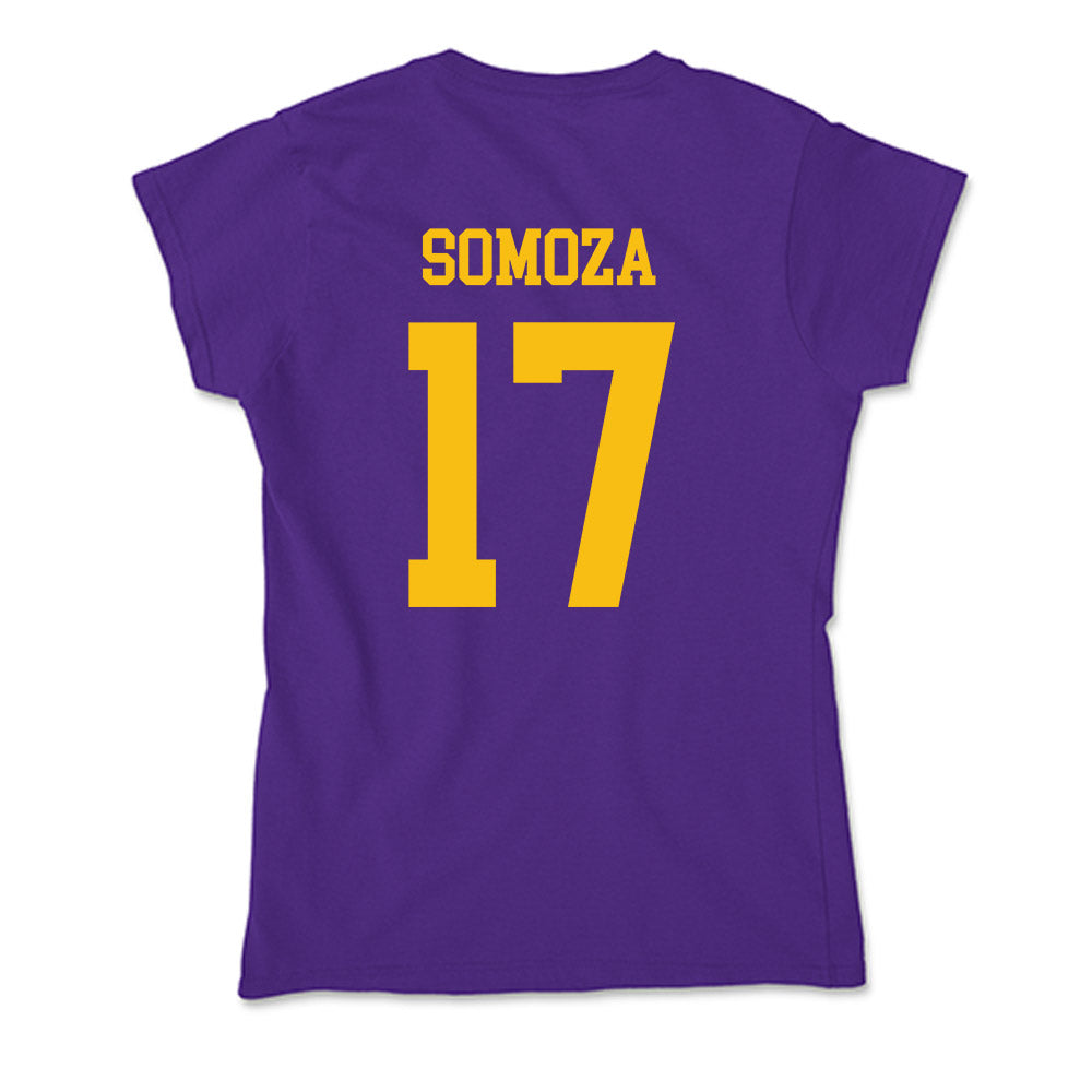 Minn. St. - NCAA Men's Ice Hockey : Ean Somoza - Soft Style Women’s T-Shirt-1