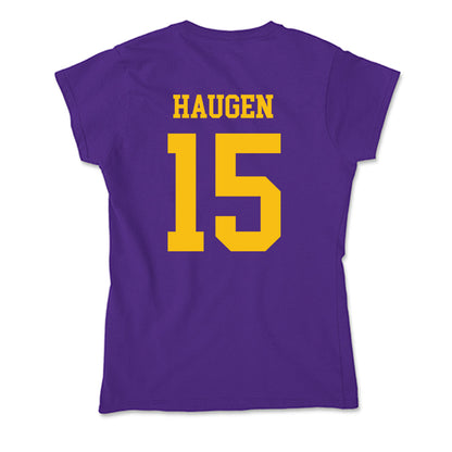 Minn. St. - NCAA Baseball : Sam Haugen - Soft Style Women’s T-Shirt-1