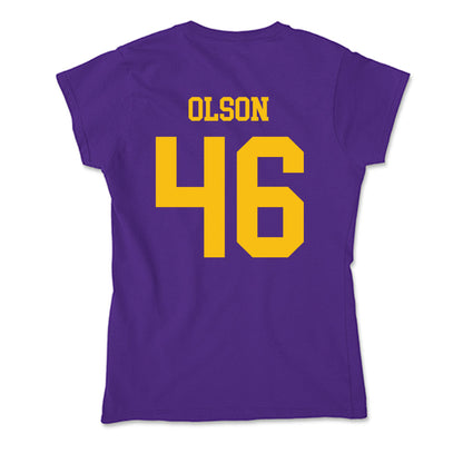 MNSU - NCAA Football : Tanner Olson - Soft Style Women’s T-Shirt-1
