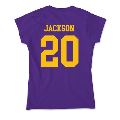 MNSU - NCAA Women's Soccer : Jade Jackson - Soft Style Women’s T-Shirt-1