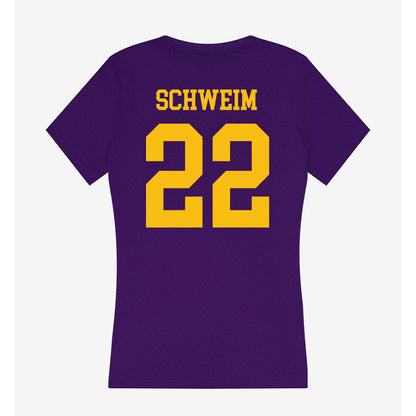 Minn. St. - NCAA Women's Basketball : Mackenzie Schweim - Women's V-Neck T-Shirt-1