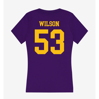 MNSU - NCAA Football : Bryan Wilson - Women's V-Neck T-Shirt-1