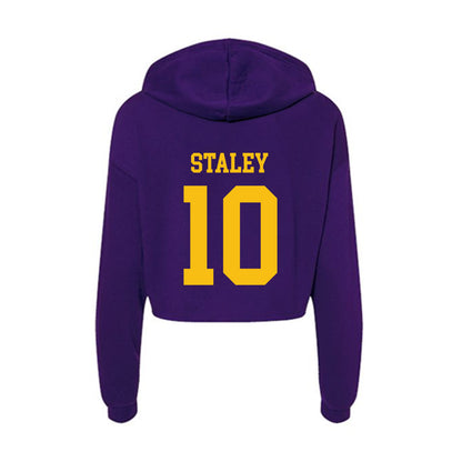 MNSU - NCAA Football : Eleazar Staley - Women's Crop Fleece Hoodie-1