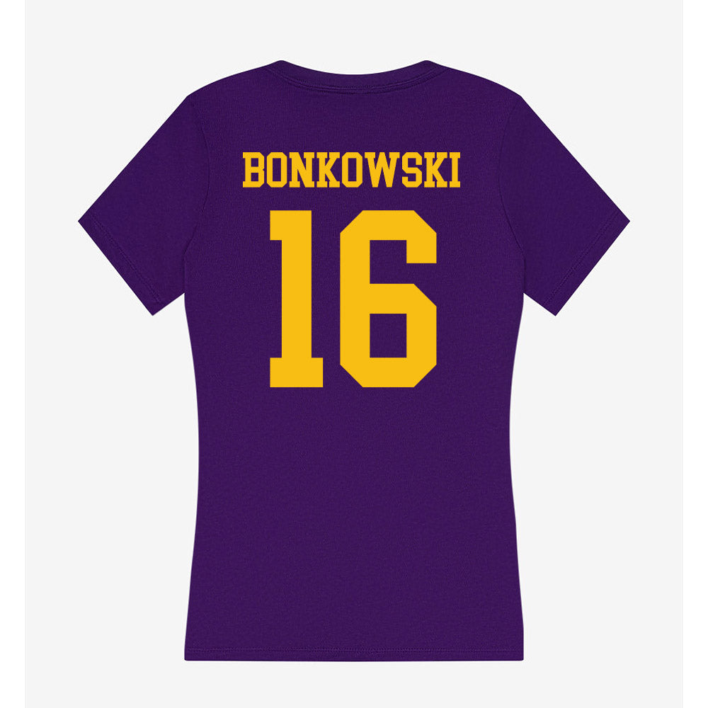 Minn. St. - NCAA Men's Ice Hockey : Jacob Bonkowski - Women's V-Neck T-Shirt-1