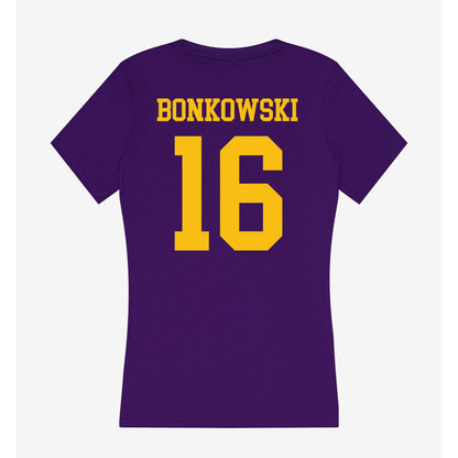 Minn. St. - NCAA Men's Ice Hockey : Jacob Bonkowski - Women's V-Neck T-Shirt-1