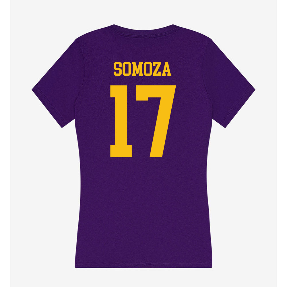 Minn. St. - NCAA Men's Ice Hockey : Ean Somoza - Women's V-Neck T-Shirt-1