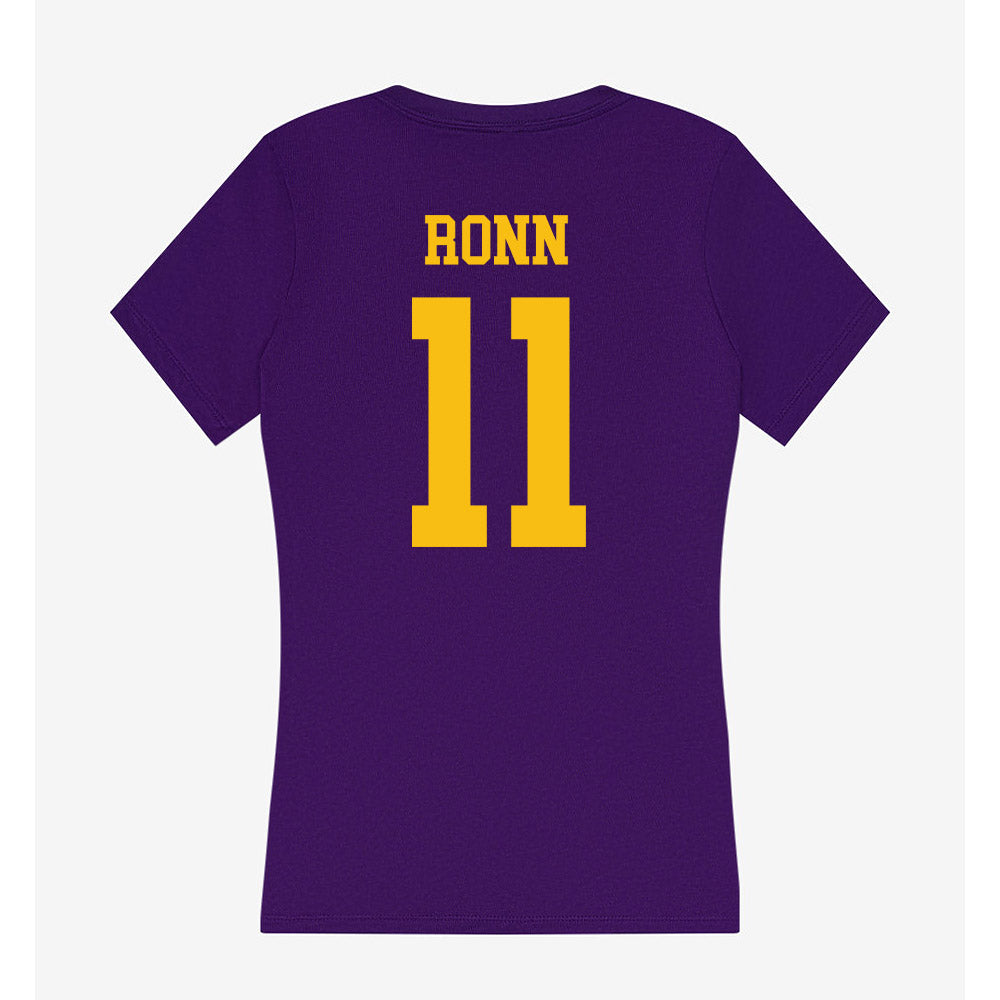 Minn. St. - NCAA Men's Ice Hockey : Jordan Ronn - Women's V-Neck T-Shirt-1