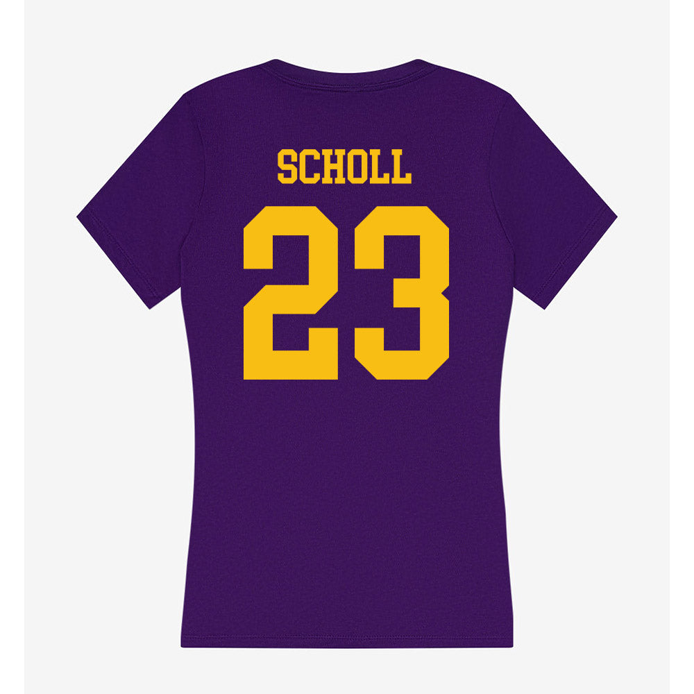 Minn. St. - NCAA Men's Ice Hockey : Sawyer Scholl - Women's V-Neck T-Shirt-1