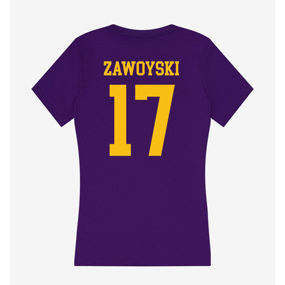 Minn. St. - NCAA Women's Ice Hockey : Lauren Zawoyski - Women's V-Neck T-Shirt-1
