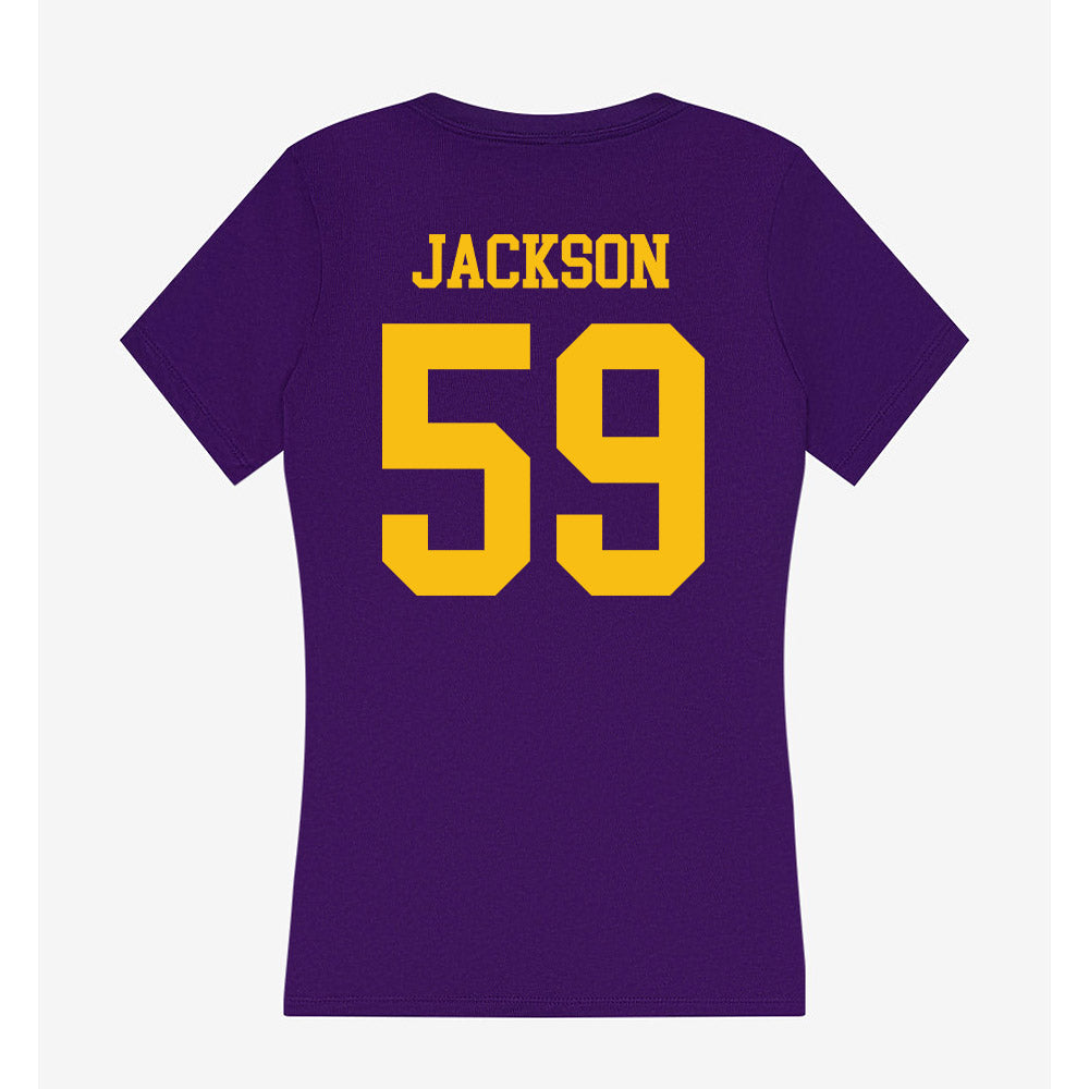 Minn. St. - NCAA Football : Jazarri Jackson - Women's V-Neck T-Shirt-1