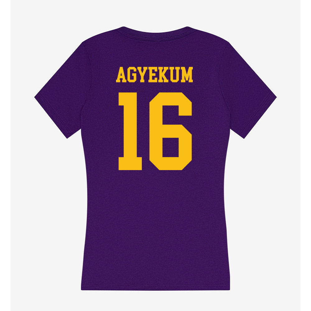 MNSU - NCAA Football : Richard Agyekum - Women's V-Neck T-Shirt-1