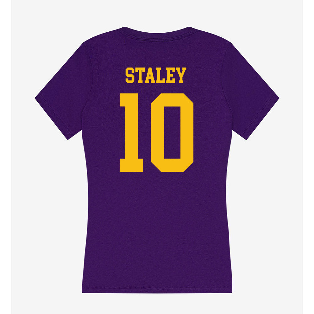 MNSU - NCAA Football : Eleazar Staley - Women's V-Neck T-Shirt-1