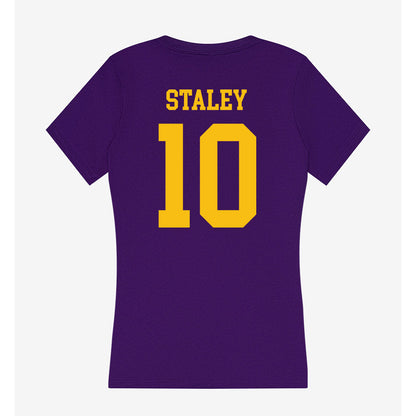 MNSU - NCAA Football : Eleazar Staley - Women's V-Neck T-Shirt-1