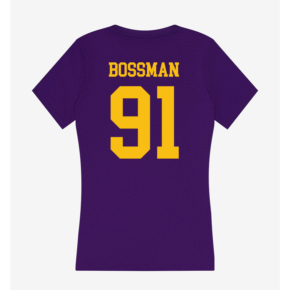 Minn. St. - NCAA Football : Sam Bossman - Women's V-Neck T-Shirt-1