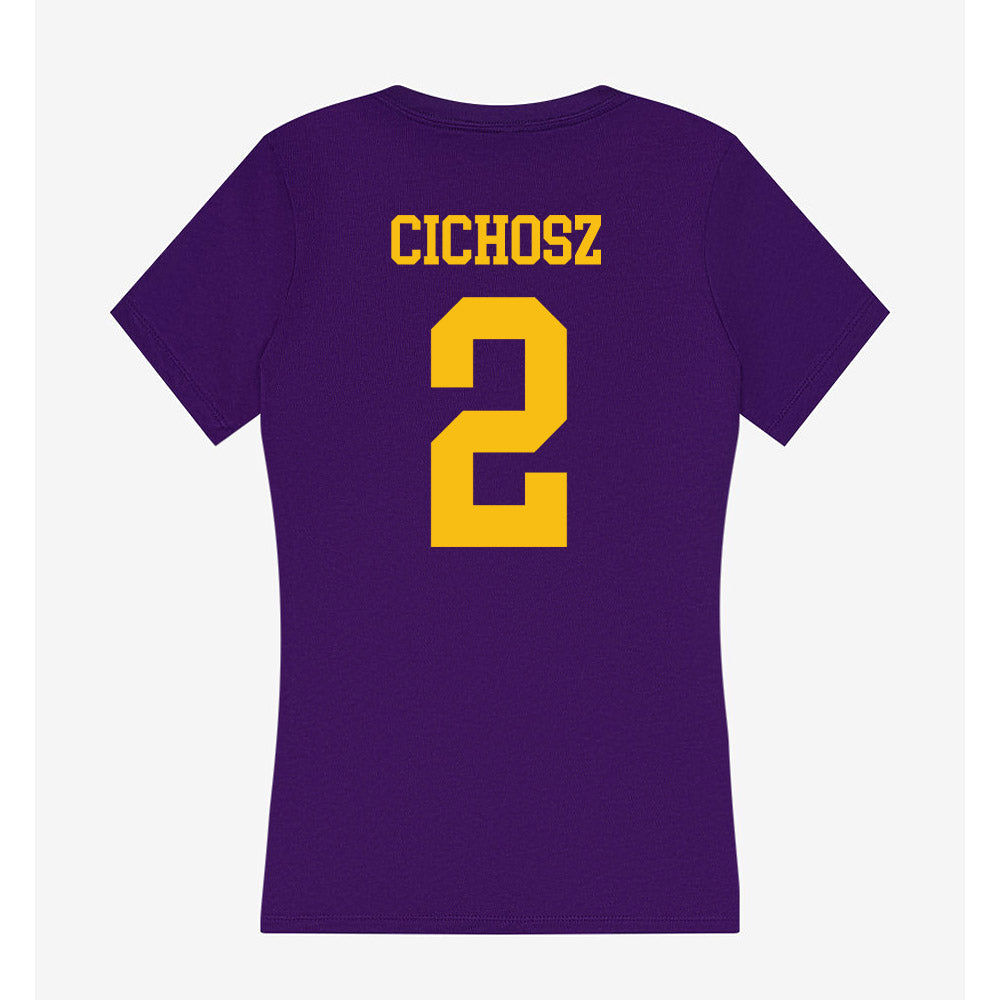 Minn. St. - NCAA Women's Ice Hockey : Mika Cichosz - Women's V-Neck T-Shirt-1