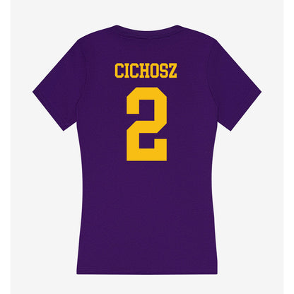 Minn. St. - NCAA Women's Ice Hockey : Mika Cichosz - Women's V-Neck T-Shirt-1