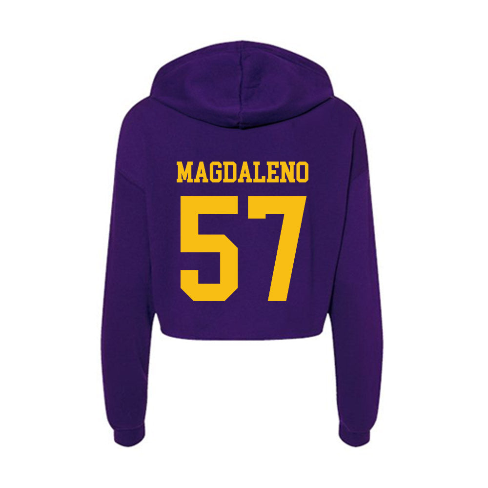 Minn. St. - NCAA Football : Yadira Magdaleno - Women's Crop Fleece Hoodie-1