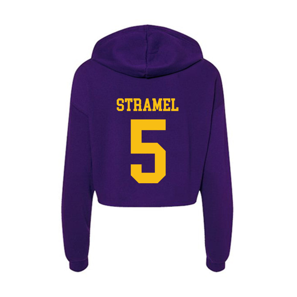 Minn. St. - NCAA Women's Ice Hockey : Sophie Stramel - Women's Crop Fleece Hoodie-1