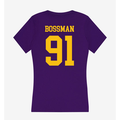 Minn. St. - NCAA Football : Sam Bossman - Women's V-Neck T-Shirt-1