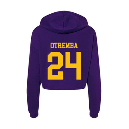 Minn. St. - NCAA Women's Ice Hockey : Taylor Otremba - Women's Crop Fleece Hoodie-1