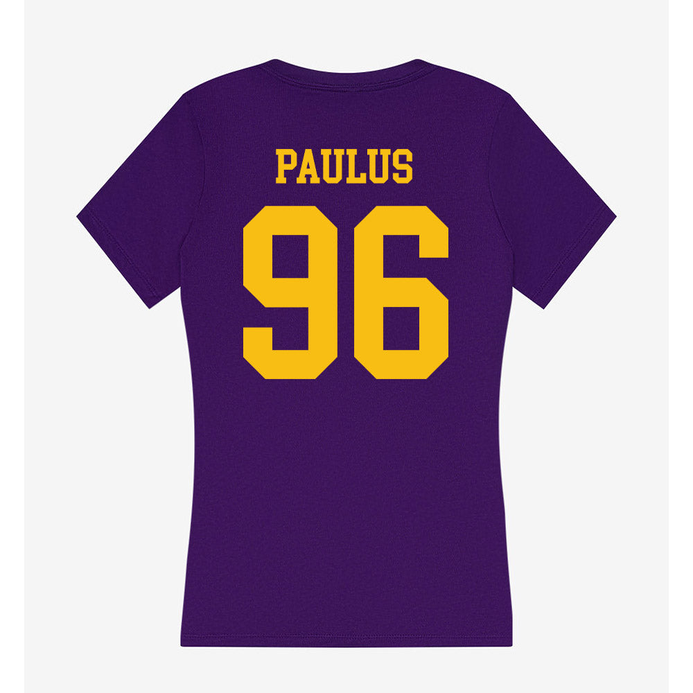 Minn. St. - NCAA Football : Caleb Paulus - Women's V-Neck T-Shirt-1