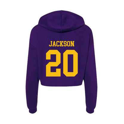 MNSU - NCAA Women's Soccer : Jade Jackson - Women's Crop Fleece Hoodie-1