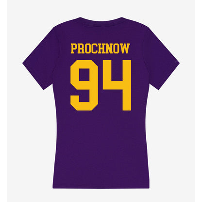 MNSU - NCAA Football : Miles Prochnow - Women's V-Neck T-Shirt-1