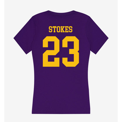 Minn. St. - NCAA Women's Basketball : Haylee Stokes - Women's V-Neck T-Shirt-1
