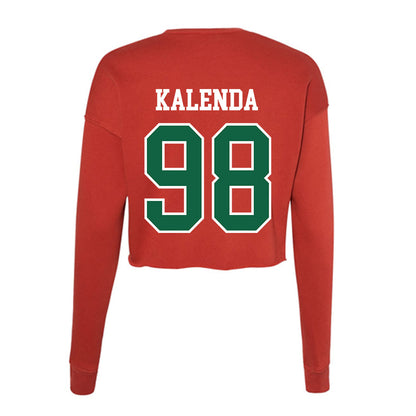 Minot State - NCAA Football : Messi Kalenda - Women's Cropped Crew Fleece-1