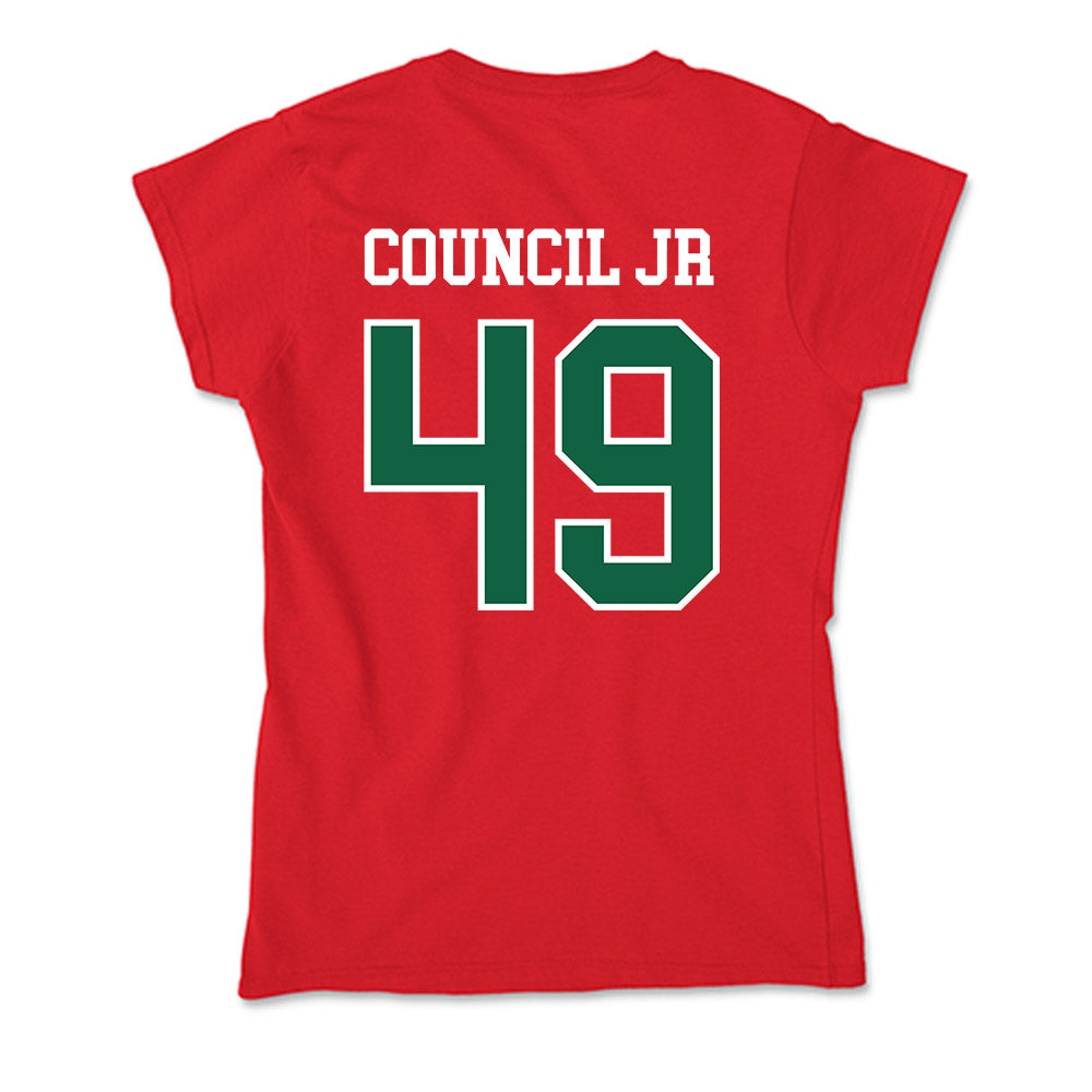Minot State - NCAA Football : Marcus Council Jr - Soft Style Women’s T-Shirt-1
