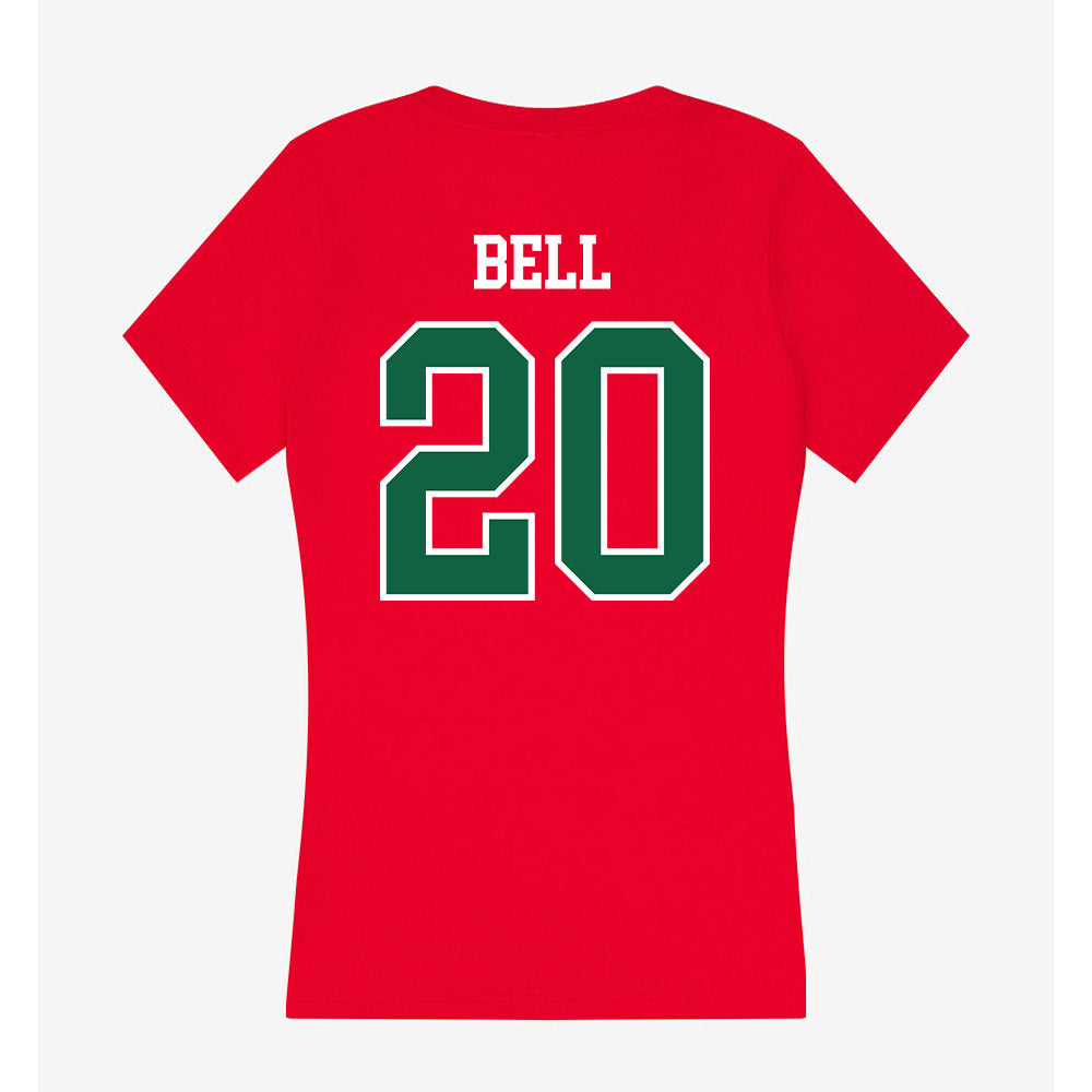 Minot State - NCAA Women's Volleyball : Jasmin Bell - Women's V-Neck T-Shirt-1