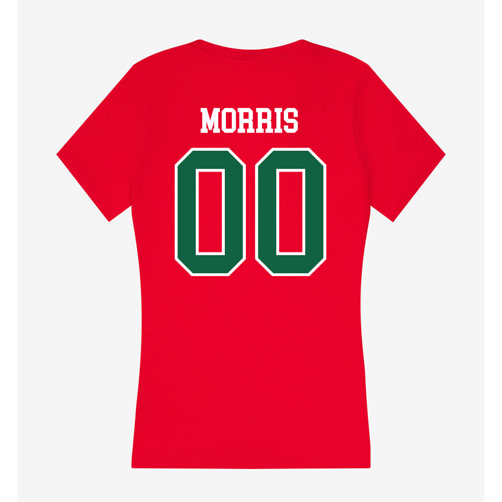 Minot State - NCAA Women's Soccer : McKinley Morris - Women's V-Neck T-Shirt-1