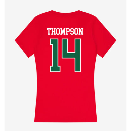 Minot State - NCAA Women's Volleyball : Mia Thompson - Women's V-Neck T-Shirt-1