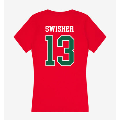 Minot State - NCAA Women's Volleyball : Emma Swisher - Women's V-Neck T-Shirt-1