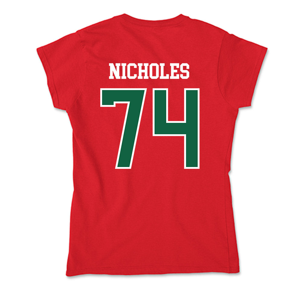 Minot State - NCAA Football : Teagen Nicholes - Soft Style Women’s T-Shirt-1