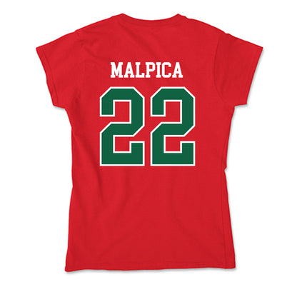 Minot State - NCAA Football : Zachary Malpica - Soft Style Women’s T-Shirt-1