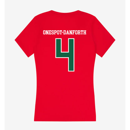 Minot State - NCAA Women's Volleyball : Katelyn Onespot-Danforth - Women's V-Neck T-Shirt-1
