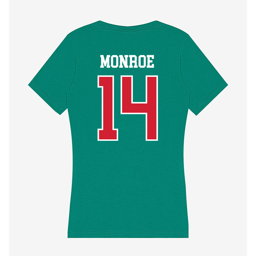 MVSU - NCAA Football : Antone Monroe - Women's V-Neck T-Shirt-1