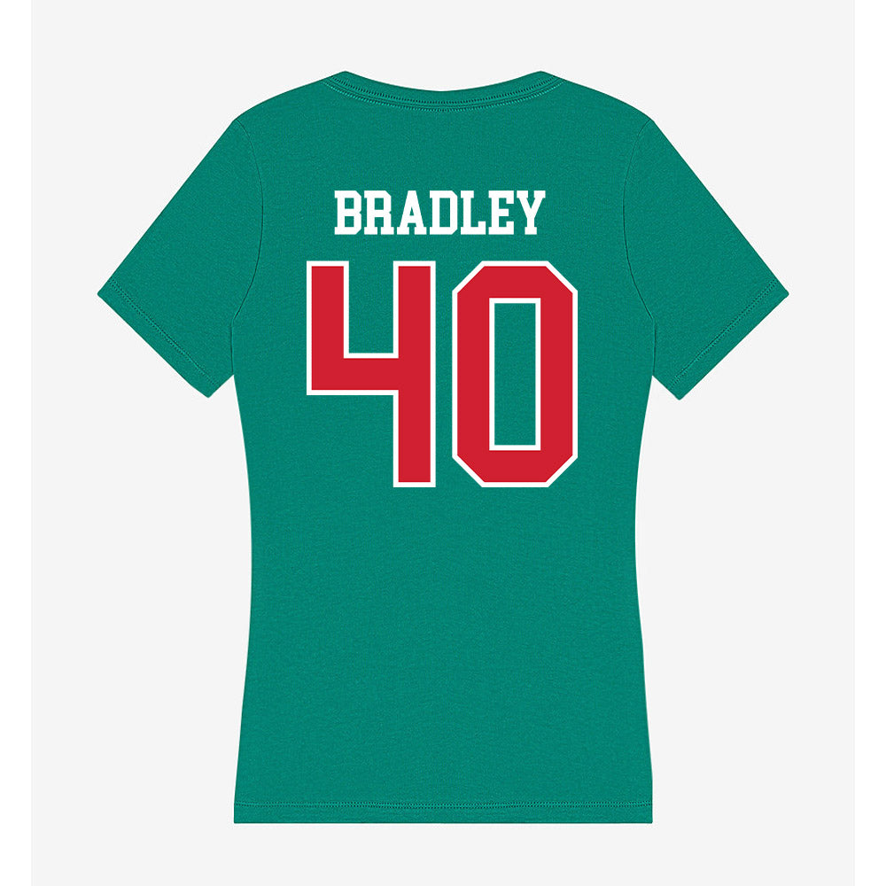 MVSU - NCAA Football : James Bradley - Women's V-Neck T-Shirt-1