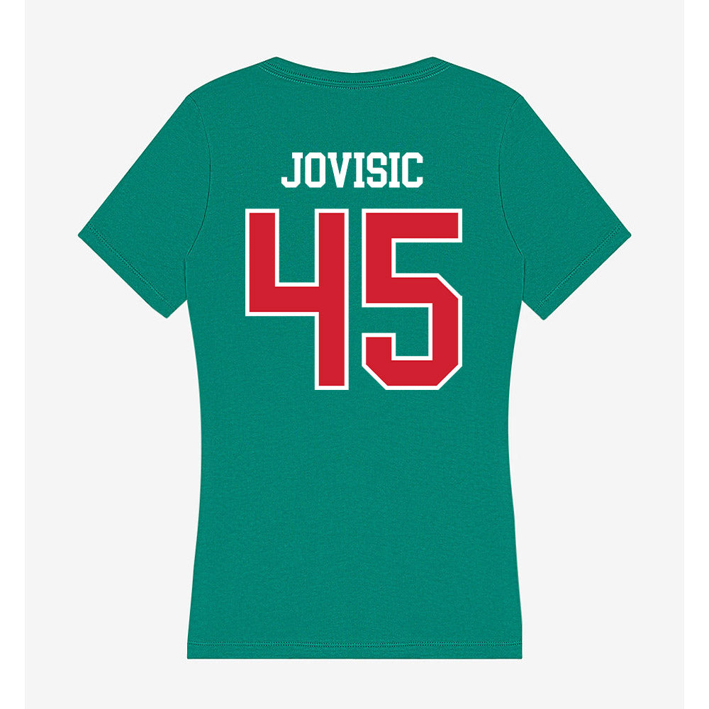 MVSU - NCAA Football : Marko Jovisic - Women's V-Neck T-Shirt-1