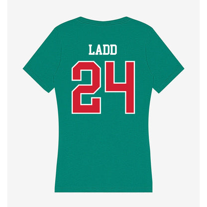 MVSU - NCAA Baseball : Kobe Ladd - Women's V-Neck T-Shirt-1