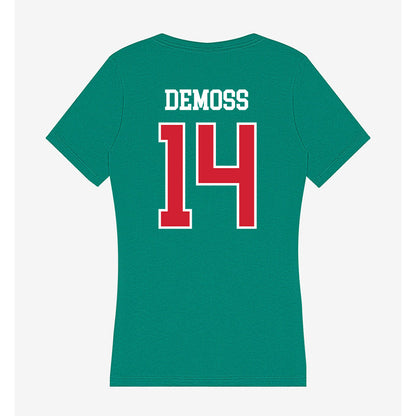 MVSU - NCAA Football : Dcameron DeMoss - Women's V-Neck T-Shirt-1