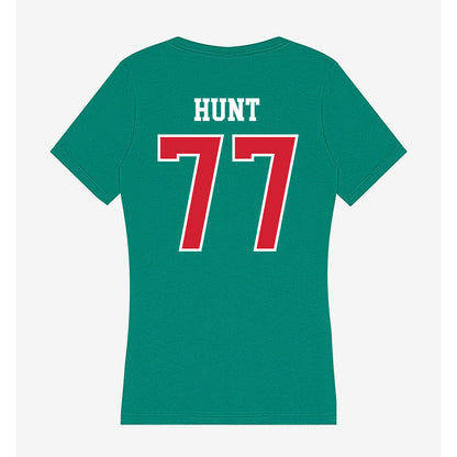 MVSU - NCAA Football : Tyler Hunt - Women's V-Neck T-Shirt-1