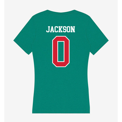 MVSU - NCAA Football : Adonis Jackson - Women's V-Neck T-Shirt-1