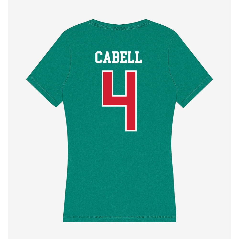 MVSU - NCAA Football : Dakarai Cabell - Women's V-Neck T-Shirt-1