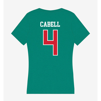 MVSU - NCAA Football : Dakarai Cabell - Women's V-Neck T-Shirt-1