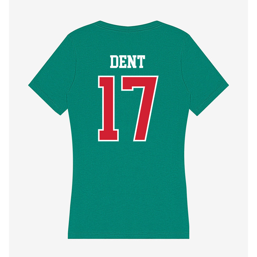 MVSU - NCAA Football : Nick Josiah Dent - Women's V-Neck T-Shirt-1