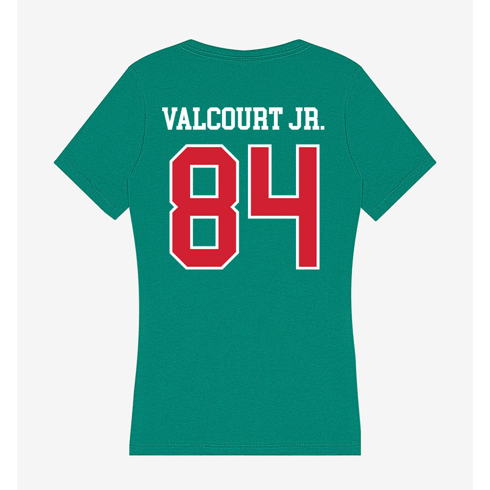 MVSU - NCAA Football : Evens Valcourt Jr. - Women's V-Neck T-Shirt-1